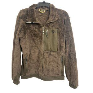 Mountain‎ Hardwear Chocolate Sherpa Full Zip Jacket Outdoor Size L